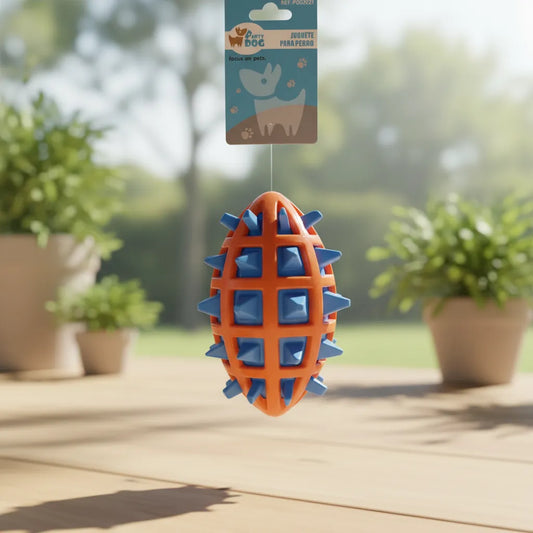 Juguete sonoro para perros medianos y grandes – pelota interactiva resistente