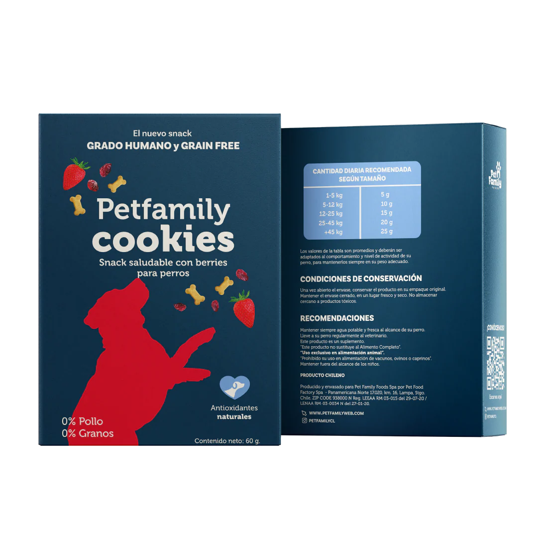 Pet Family Cookies Snack Saludable con Berries para Perros 60 g