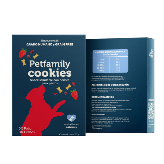 Pet Family Cookies Snack Saludable con Berries para Perros 60 g