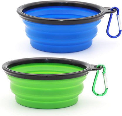 Plato plegable de silicona para perros y gatos – Bebedero Portátil