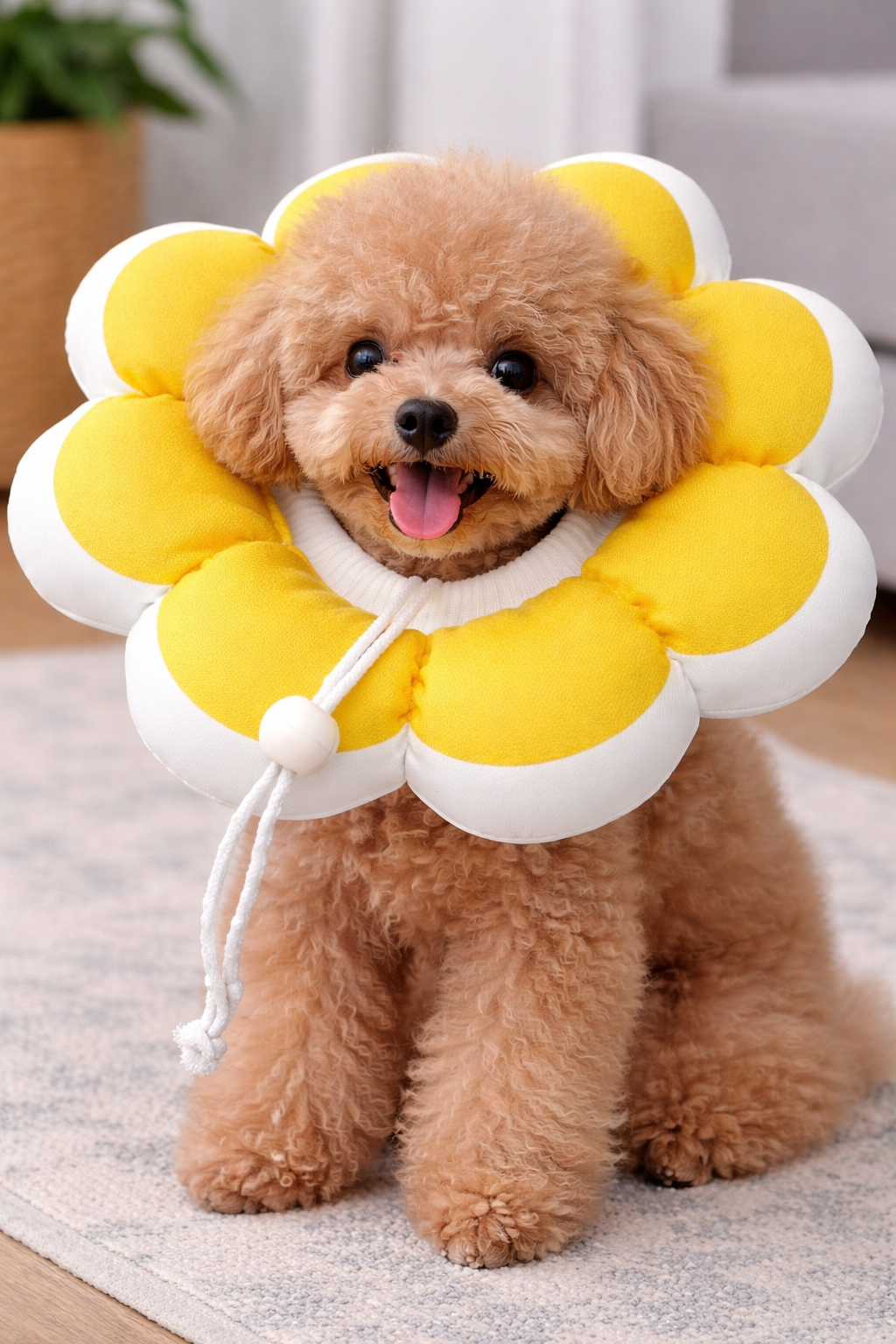 Collar Isabelino Suave Tipo Flor para Perros y Gatos – Protector de Recuperación