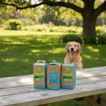 Caja de bolsas desechables para perros