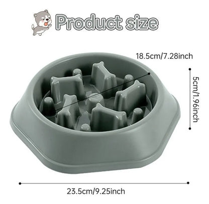 Plato come lento para perro 23.5 cm – Comedero antiansiedad para mascotas