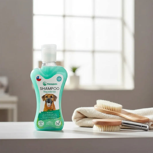 Shampoo happy pets repelente antipulgas