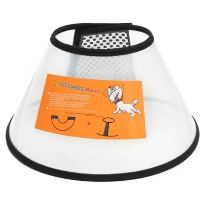 Collar Isabelino Protector para Perros y Gatos – Cono de Recuperación Ajustable