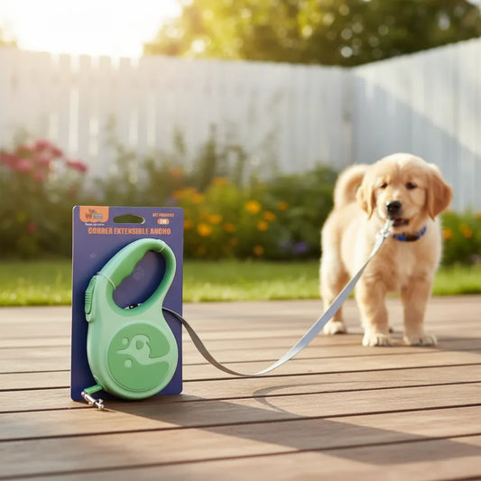 Correa extensible para perro 3m ancha – correa retráctil para paseo