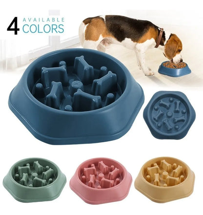 Plato come lento para perro 23.5 cm – Comedero antiansiedad para mascotas