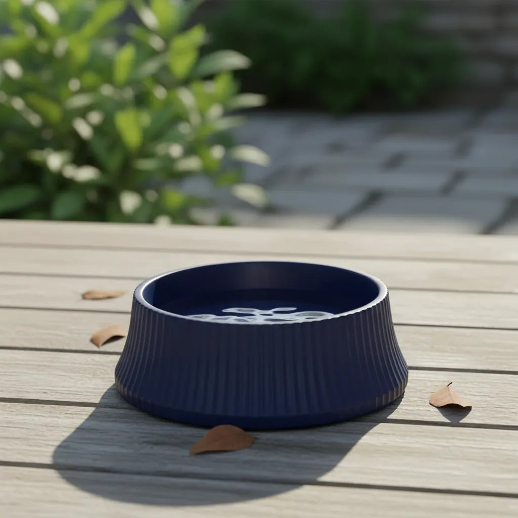 Plato redondo plástico para mascotas 20 cm – plato para perros y gatos