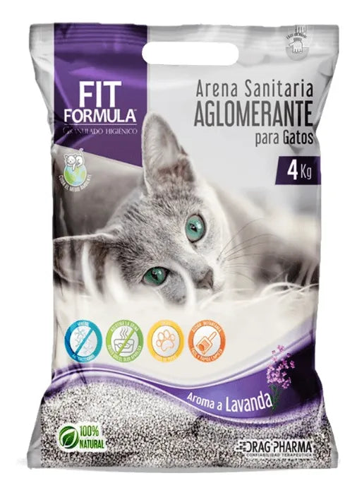 Arena sanitaria Fit Formula para gatos – control de olores