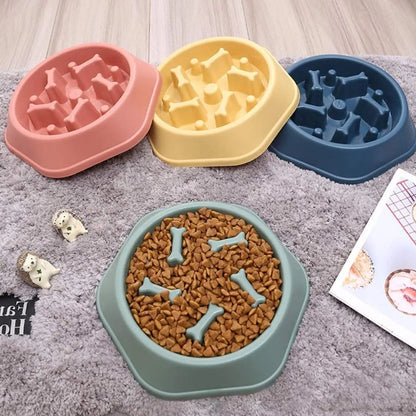 Plato come lento para perro 23.5 cm – Comedero antiansiedad para mascotas