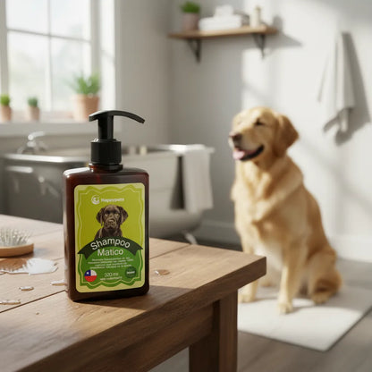 Shampoo matico happy pets para perros, botella 320 Ml