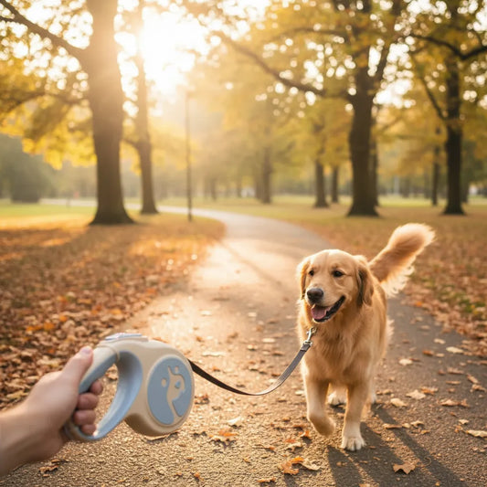 Correa extensible para perro 5m ancha – correa retráctil resistente para paseos