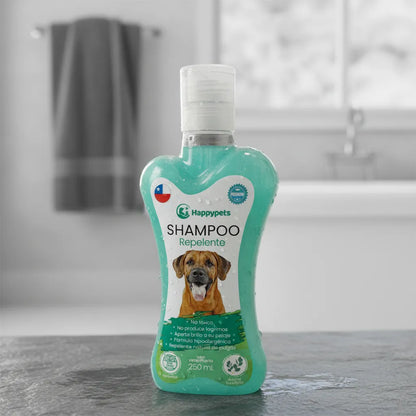 Shampoo happy pets repelente antipulgas