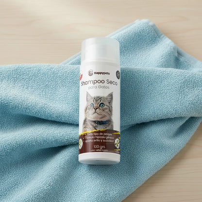 Shampoo seco para gatos aroma vainilla 100 g