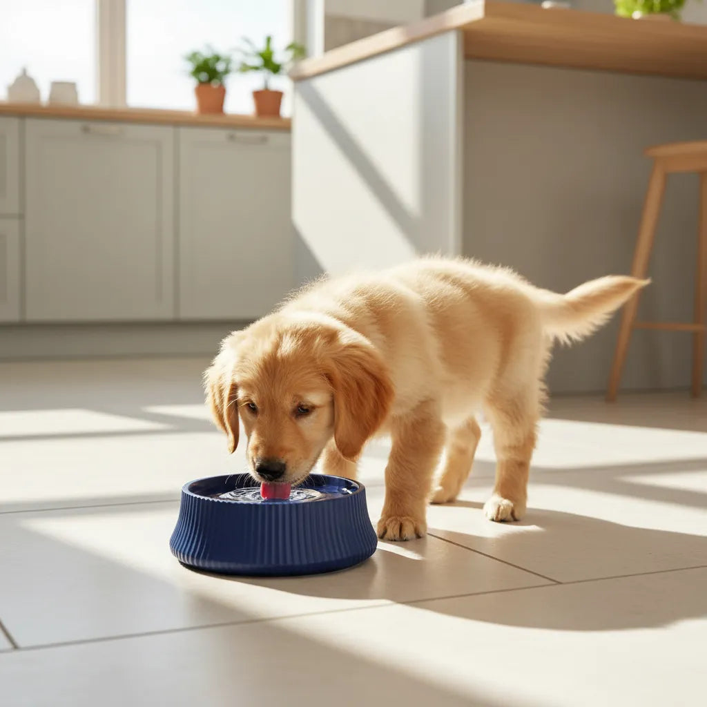 Plato redondo plástico para mascotas 20 cm – plato para perros y gatos
