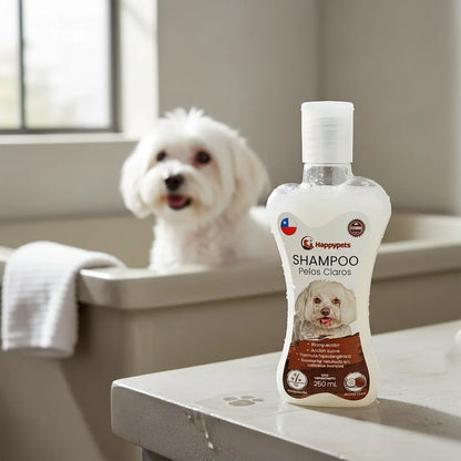 Shampoo happy pets para perros pelaje claro 250 Ml
