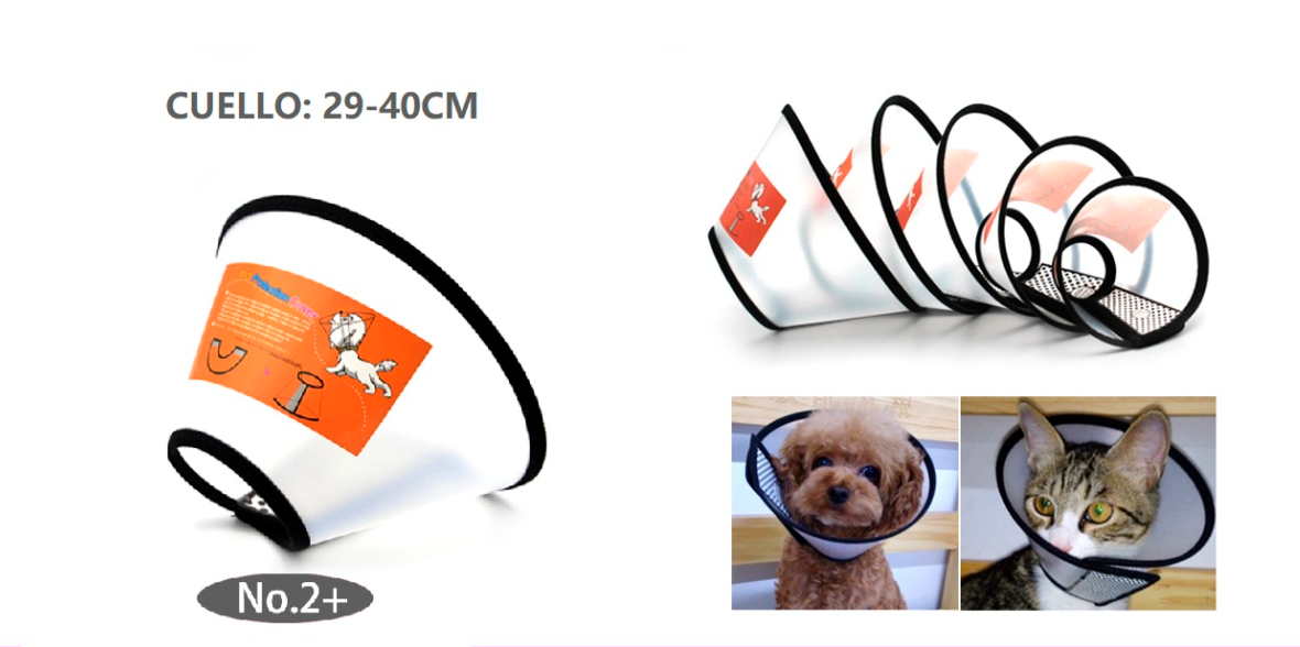 Collar Isabelino Protector para Perros y Gatos – Cono de Recuperación Ajustable