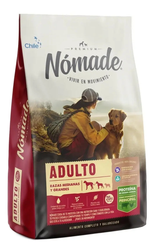 Nómade Adulto 20 kg alimento completo para perros adultos de todas las razas