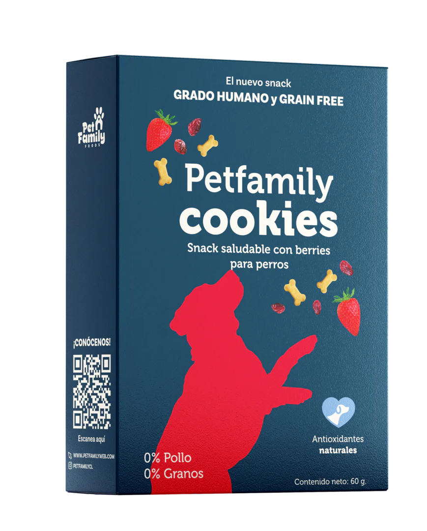 Pet Family Cookies Snack Saludable con Berries para Perros 60 g